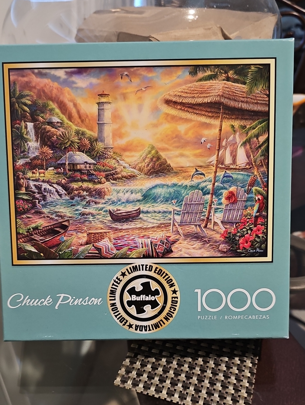 Buffalo 1000-Piece Chuck Pinson  Tropical Beach Puzzle
